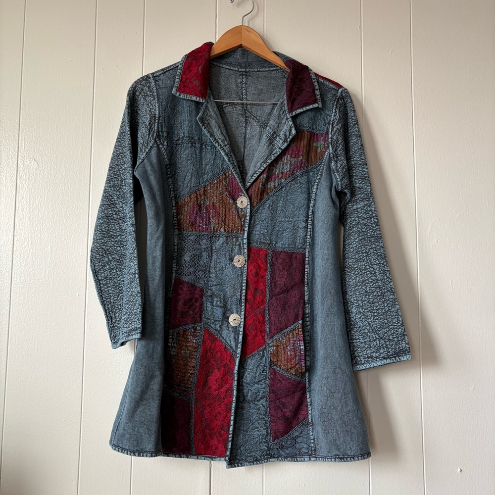 Parsley & Sage Ellery Reversible Patchwork Jacket